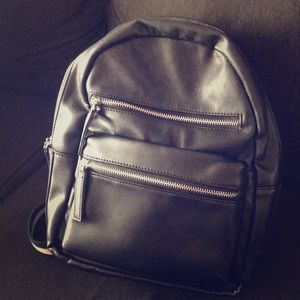 Vegan leather backpack